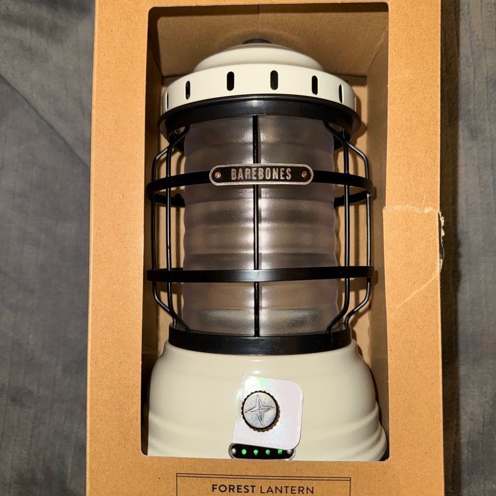 Barebones Cream Forest Lantern